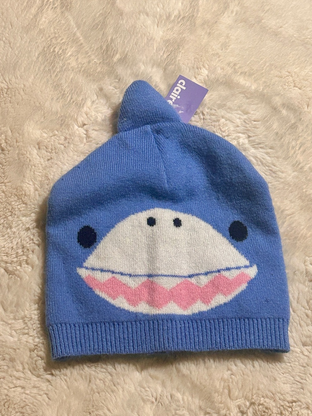 Shark Face Knit Beanie Hat by Claire’s-NWT